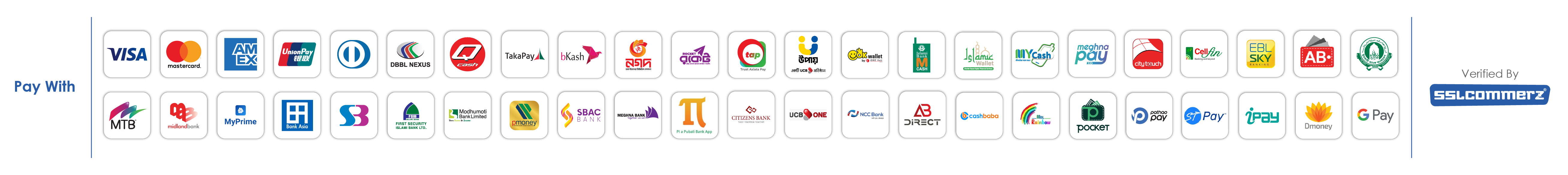 Pay with SSLCOMMERZ
